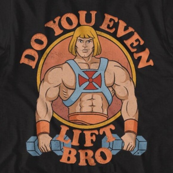 Masters Of The Universe Do You Even Lift Bro T-Shirt He-Man Gym Tee 05 - Picture 2 of 5